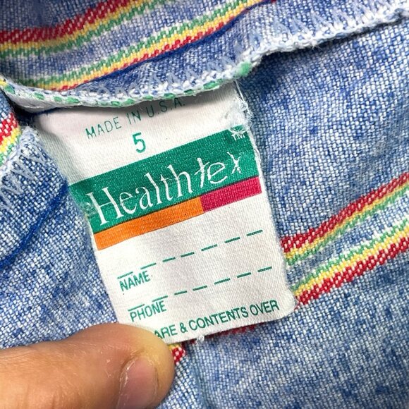 Vintage Healthtex Striped Shorts Toddler Boy Size 5 READ Details - Picture 5 of 8